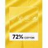 image:imageMAGCOMSEN Mens Polo Shirts with Pocket Cotton Pique Short Sleeve Collared Shirt Moisture Wicking Golf Shirts 3Button ShirtsYellow
