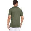image:imageMAGCOMSEN Mens Short Sleeve Polo Golf Shirts 3Button Moisture Wicking Athletic TShirts Casual Collared Shirt3 Army Green