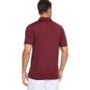 image:imageMAGCOMSEN Mens Short Sleeve Polo Golf Shirts 3Button Moisture Wicking Athletic TShirts Casual Collared Shirt5 Wine
