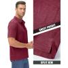 image:imageMAGCOMSEN Polo Shirts for Men Short Sleeve Shirts Casual Golf Shirts Summer Work TShirt Quick Dry Outdoor Active Polo Shirts Wine Red 2XL