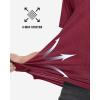 image:imageMAGCOMSEN Polo Shirts for Men Short Sleeve Shirts Casual Golf Shirts Summer Work TShirt Quick Dry Outdoor Active Polo Shirts Wine Red 2XL