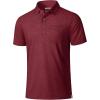 image:imageMAGCOMSEN Polo Shirts for Men Short Sleeve Shirts Casual Golf Shirts Summer Work TShirt Quick Dry Outdoor Active Polo Shirts Wine Red 2XL
