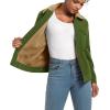 image:imageMAGCOMSEN Womens Corduroy Jacket Sherpa Fleece Lined Warm Winter Coat Button Down Casual Jacket with PocketsArmy Green