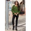 image:imageMAGCOMSEN Womens Corduroy Jacket Sherpa Fleece Lined Warm Winter Coat Button Down Casual Jacket with PocketsArmy Green