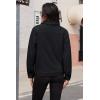 image:imageMAGCOMSEN Womens Corduroy Jacket Sherpa Fleece Lined Warm Winter Coat Button Down Casual Jacket with PocketsBlack