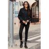 image:imageMAGCOMSEN Womens Corduroy Jacket Sherpa Fleece Lined Warm Winter Coat Button Down Casual Jacket with PocketsBlack