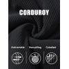 image:imageMAGCOMSEN Womens Corduroy Jacket Sherpa Fleece Lined Warm Winter Coat Button Down Casual Jacket with PocketsBlack