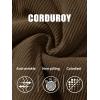 image:imageMAGCOMSEN Womens Corduroy Jacket Sherpa Fleece Lined Warm Winter Coat Button Down Casual Jacket with PocketsCoffee
