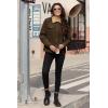 image:imageMAGCOMSEN Womens Corduroy Jacket Sherpa Fleece Lined Warm Winter Coat Button Down Casual Jacket with PocketsCoffee