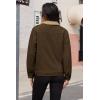image:imageMAGCOMSEN Womens Corduroy Jacket Sherpa Fleece Lined Warm Winter Coat Button Down Casual Jacket with PocketsCoffee
