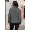 image:imageMAGCOMSEN Womens Corduroy Jacket Sherpa Fleece Lined Warm Winter Coat Button Down Casual Jacket with PocketsDark Grey