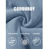 image:imageMAGCOMSEN Womens Corduroy Jacket Sherpa Fleece Lined Warm Winter Coat Button Down Casual Jacket with PocketsLight Blue