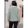 image:imageMAGCOMSEN Womens Corduroy Jacket Sherpa Fleece Lined Warm Winter Coat Button Down Casual Jacket with PocketsLight Grey