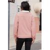image:imageMAGCOMSEN Womens Corduroy Jacket Sherpa Fleece Lined Warm Winter Coat Button Down Casual Jacket with PocketsLight Pink