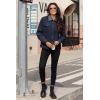 image:imageMAGCOMSEN Womens Corduroy Jacket Sherpa Fleece Lined Warm Winter Coat Button Down Casual Jacket with PocketsNavy