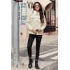 image:imageMAGCOMSEN Womens Corduroy Jacket Sherpa Fleece Lined Warm Winter Coat Button Down Casual Jacket with PocketsWhite