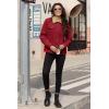 image:imageMAGCOMSEN Womens Corduroy Jacket Sherpa Fleece Lined Warm Winter Coat Button Down Casual Jacket with PocketsWine Red