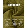 image:imageMAGCOMSEN Womens Corduroy Jacket Sherpa Fleece Lined Warm Winter Coat Button Down Casual Jacket with PocketsWolf Brown