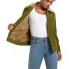 image:imageMAGCOMSEN Womens Corduroy Jacket Sherpa Fleece Lined Warm Winter Coat Button Down Casual Jacket with PocketsWolf Brown