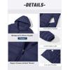 image:imageMAGCOMSEN Womens Hooded Puffer Jacket Lightweight Quilted Padded Coat 4 Pockets Zipup Winter Warm OuterwearAnavy Blue
