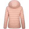 image:imageMAGCOMSEN Womens Hooded Puffer Jacket Lightweight Quilted Padded Coat 4 Pockets Zipup Winter Warm OuterwearApricot