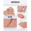 image:imageMAGCOMSEN Womens Hooded Puffer Jacket Lightweight Quilted Padded Coat 4 Pockets Zipup Winter Warm OuterwearApricot