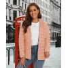 image:imageMAGCOMSEN Womens Hooded Puffer Jacket Lightweight Quilted Padded Coat 4 Pockets Zipup Winter Warm OuterwearApricot