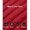image:imageMAGCOMSEN Womens Hooded Puffer Jacket Lightweight Quilted Padded Coat 4 Pockets Zipup Winter Warm OuterwearAtomato Red