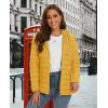 image:imageMAGCOMSEN Womens Hooded Puffer Jacket Lightweight Quilted Padded Coat 4 Pockets Zipup Winter Warm OuterwearGinger