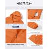 image:imageMAGCOMSEN Womens Hooded Puffer Jacket Lightweight Quilted Padded Coat 4 Pockets Zipup Winter Warm OuterwearOrange