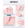 image:imageMAGCOMSEN Womens Hooded Puffer Jacket Lightweight Quilted Padded Coat 4 Pockets Zipup Winter Warm OuterwearPink