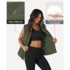 image:imageMAGCOMSEN Womens Puffer Down Vest Oversized Zip Up Outerwear Lightweight Winter Padded Gilet Jacket with PocketsArmy Green