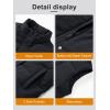 image:imageMAGCOMSEN Womens Puffer Down Vest Oversized Zip Up Outerwear Lightweight Winter Padded Gilet Jacket with PocketsBlack