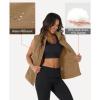 image:imageMAGCOMSEN Womens Puffer Down Vest Oversized Zip Up Outerwear Lightweight Winter Padded Gilet Jacket with PocketsBrown