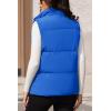 image:imageMAGCOMSEN Womens Puffer Down Vest Oversized Zip Up Outerwear Lightweight Winter Padded Gilet Jacket with PocketsColor Blue