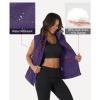 image:imageMAGCOMSEN Womens Puffer Down Vest Oversized Zip Up Outerwear Lightweight Winter Padded Gilet Jacket with PocketsDark Purple