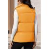 image:imageMAGCOMSEN Womens Puffer Down Vest Oversized Zip Up Outerwear Lightweight Winter Padded Gilet Jacket with PocketsGinger