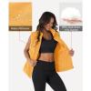 image:imageMAGCOMSEN Womens Puffer Down Vest Oversized Zip Up Outerwear Lightweight Winter Padded Gilet Jacket with PocketsGinger