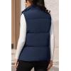 image:imageMAGCOMSEN Womens Puffer Down Vest Oversized Zip Up Outerwear Lightweight Winter Padded Gilet Jacket with PocketsNavy