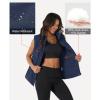image:imageMAGCOMSEN Womens Puffer Down Vest Oversized Zip Up Outerwear Lightweight Winter Padded Gilet Jacket with PocketsNavy