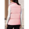 image:imageMAGCOMSEN Womens Puffer Down Vest Oversized Zip Up Outerwear Lightweight Winter Padded Gilet Jacket with PocketsPink
