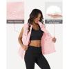 image:imageMAGCOMSEN Womens Puffer Down Vest Oversized Zip Up Outerwear Lightweight Winter Padded Gilet Jacket with PocketsPink
