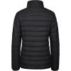 image:imageMAGCOMSEN Womens Puffer Jacket Lightweight Quilted Padded 4 Pockets Zipup Standcollar Winter Fleece CoatBlack