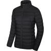 image:imageMAGCOMSEN Womens Puffer Jacket Lightweight Quilted Padded 4 Pockets Zipup Standcollar Winter Fleece CoatBlack
