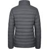 image:imageMAGCOMSEN Womens Puffer Jacket Lightweight Quilted Padded 4 Pockets Zipup Standcollar Winter Fleece CoatDark Grey
