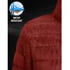 image:imageMAGCOMSEN Womens Puffer Jacket Lightweight Quilted Padded 4 Pockets Zipup Standcollar Winter Fleece CoatDeep Orange