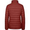 image:imageMAGCOMSEN Womens Puffer Jacket Lightweight Quilted Padded 4 Pockets Zipup Standcollar Winter Fleece CoatDeep Orange