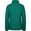 image:imageMAGCOMSEN Womens Puffer Jacket Lightweight Quilted Padded 4 Pockets Zipup Standcollar Winter Fleece CoatEmerald Green