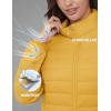image:imageMAGCOMSEN Womens Puffer Jacket Lightweight Quilted Padded 4 Pockets Zipup Standcollar Winter Fleece CoatGinger