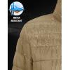 image:imageMAGCOMSEN Womens Puffer Jacket Lightweight Quilted Padded 4 Pockets Zipup Standcollar Winter Fleece CoatKhaki